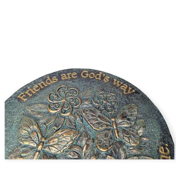 Roman Friends Garden Stepping Stone or Wall Hanging 9" Across NWT - Picture 2 of 11